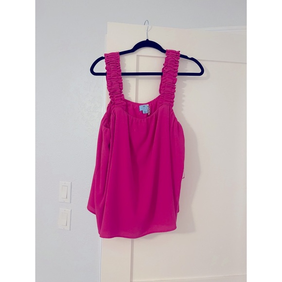 CeCes Hot Pink Blouse Tank - Picture 1 of 4